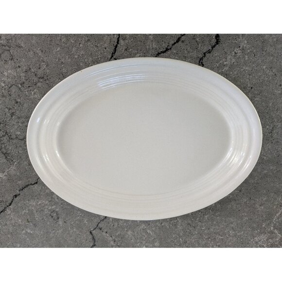 Fiestaware White Serving Platter - Picture 2 of 3